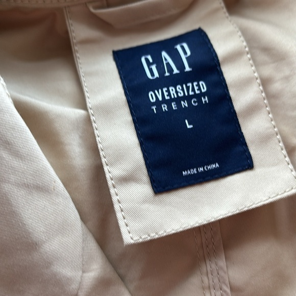 Gap Women’s Oversized Trench Coat • Size L - Picture 5 of 6